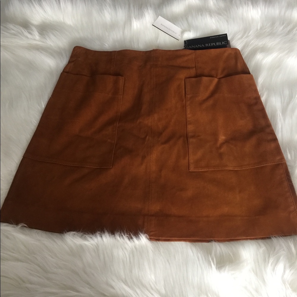 Stretch -Suede MiniI Skirt